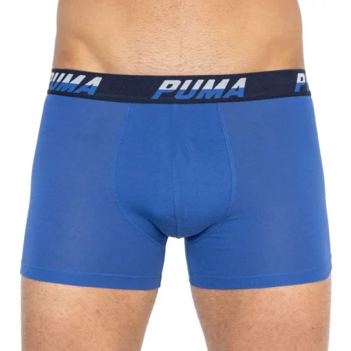 Труси-боксери Puma LOGO AOP BOXER 2P синій, білий Чол M