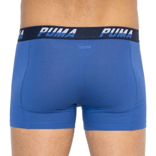 Труси-боксери Puma LOGO AOP BOXER 2P синій, білий Чол L