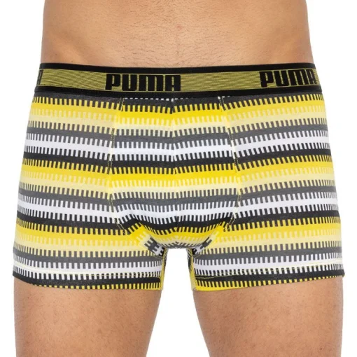 Труси-шорти Puma WORLDHOOD STRIPE TRUNK 2P білий, сірий, чорний, жовтий Чол XL