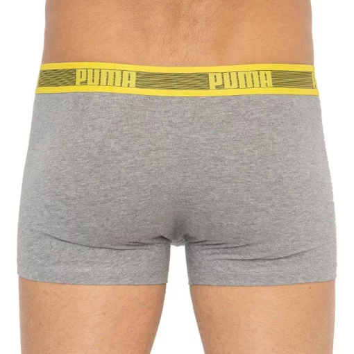 Труси-шорти Puma WORLDHOOD STRIPE TRUNK 2P білий, сірий, чорний, жовтий Чол S