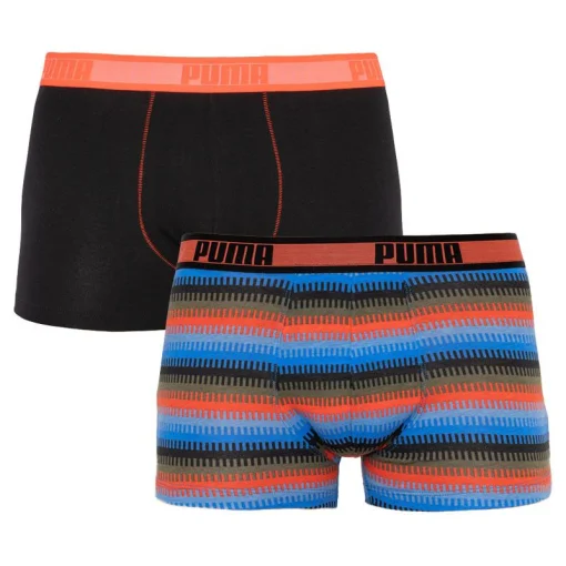 Труси-шорти Puma WORLDHOOD STRIPE TRUNK 2P чорний, червоний, синій Чол M