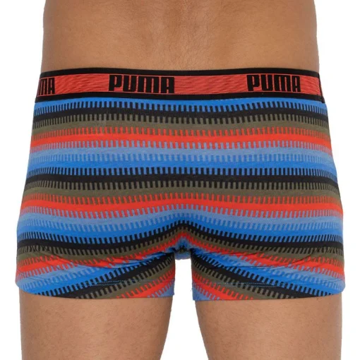 Труси-шорти Puma WORLDHOOD STRIPE TRUNK 2P чорний, червоний, синій Чол M
