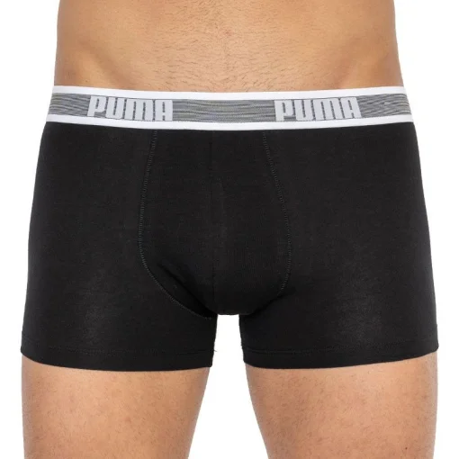 Труси-шорти Puma WORLDHOOD STRIPE TRUNK 2P сірий, білий, чорний Чол S