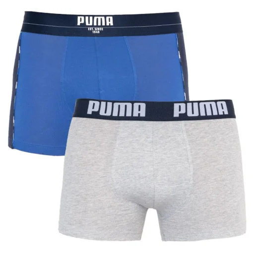 Труси-боксери Puma STATEMENT BOXER 2P синій, сірий Чол XL