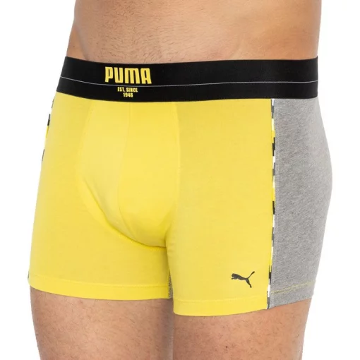 Труси-боксери Puma STATEMENT BOXER 2P жовтий, сірий Чол S