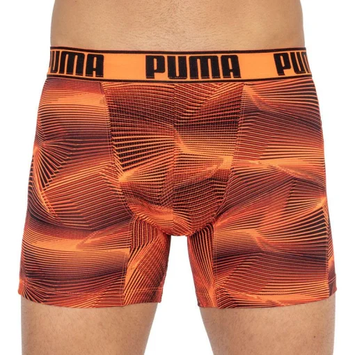 Труси-боксери Puma ACTIVE BOXER PRINT 2P синій, помаранчевий Чол M