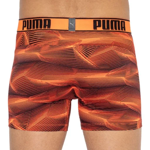 Труси-боксери Puma ACTIVE BOXER PRINT 2P синій, помаранчевий Чол M