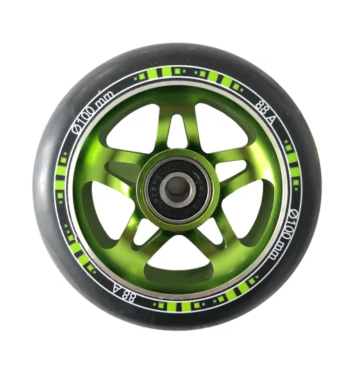 Самокат трюковий Schildkröt Kickless Forest чорно-зелений Уні Max:100 кг