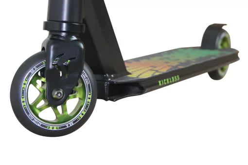 Самокат трюковий Schildkröt Kickless Forest чорно-зелений Уні Max:100 кг