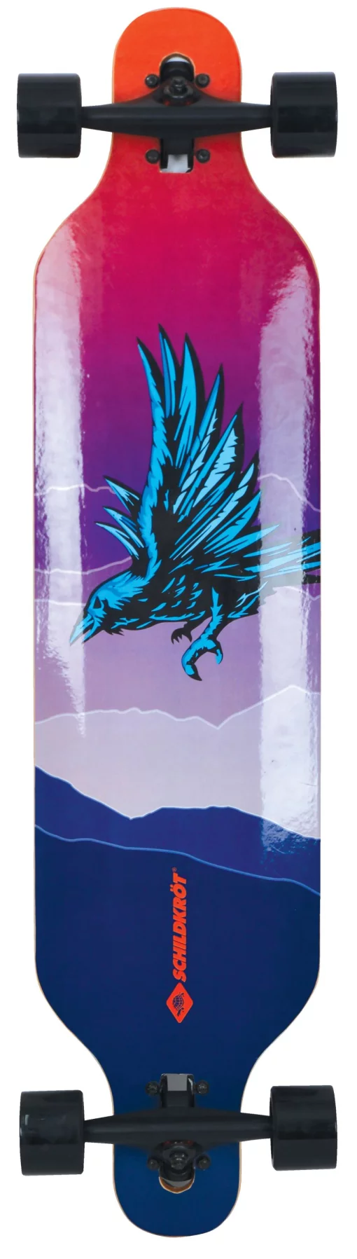 Лонгборд Schildkröt Longboard Freeride 41" - God Feather 20 чорний, мультиколор Уні Max:100 кг