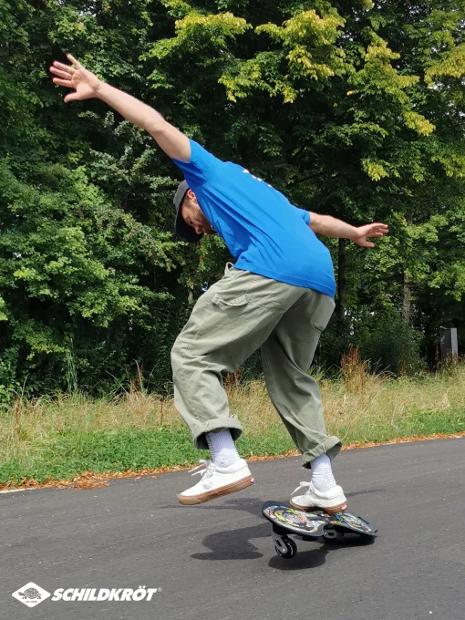 Вейвборд Schildkröt Waveboard Good Vibes Graffiti чорний, мультиколор Уні Max:80 кг