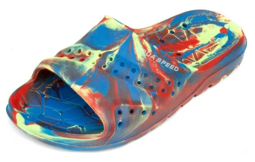 Шльопанці Aqua Speed PATMOS 6490 синій, червоний, жовтий Діт 33