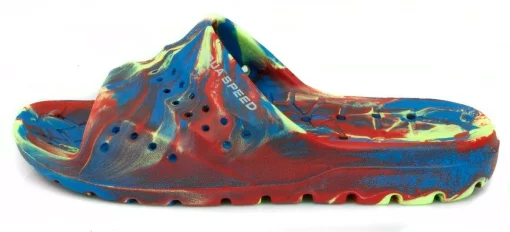 Шльопанці Aqua Speed PATMOS 6480 синій, червоний, жовтий Діт 28