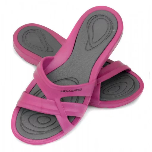Шльопанці Aqua Speed PANAMA 6608 рожевий, сірий Жін 36