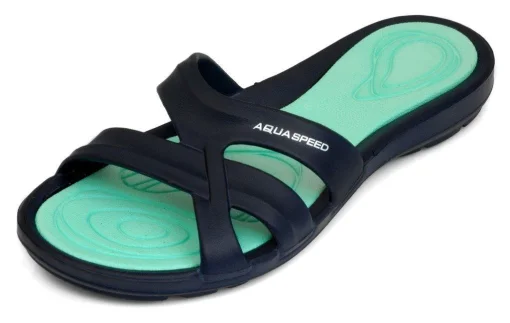 Шльопанці Aqua Speed PANAMA 6601 темно-синій, бірюзовий Жін 36