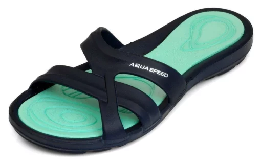 Шльопанці Aqua Speed PANAMA 6601 темно-синій, бірюзовий Жін 36