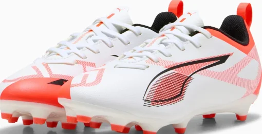 Бутси дитячі Puma ULTRA 5 PLAY FG/AG Jr білий, помаранчевий Діт 36