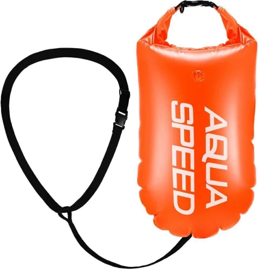 Буй для плавання Aqua Speed Open Water Swim Buoy 3977 помаранчевий Уні 17 літрів