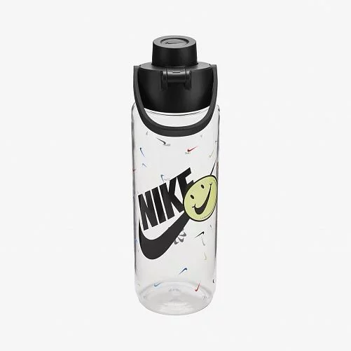 Пляшка Nike TR RENEW RECHARGE CHUG BOTTLE 24 OZ графічний прозорий, чорний Уні 709 мл