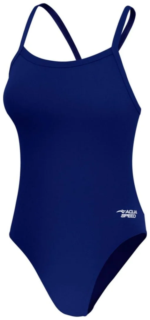 Купальник закритий для жінок Aqua Speed ANA 61682 темно-синій Жін 36