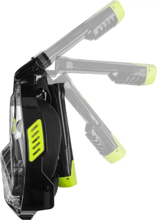 Повнолицьова маска Aqua Speed VEIFA ZX 9857 чорний, жовтий S/M (554-38)