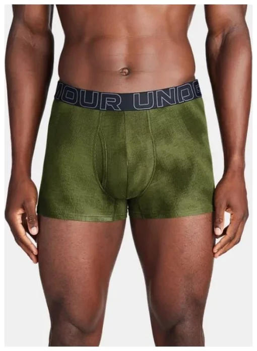 Труси UA PERFORMANCE COTTON - PRINT 3 IN 3PK зелений, сірий, чорний Чол L