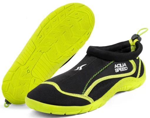 Аквашузи Aqua Speed AQUA SHOE MODEL 28A 9162 чорний, жовтий Уні 38