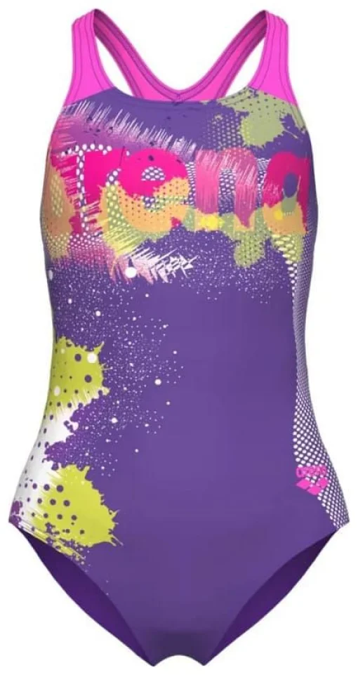 Купальник для дівчат Arena LIGHT TRICKS SWIMSUIT SWIM PRO фіолетовий Діт 140 см