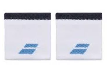 Напульсники Babolat LOGO WRISTBAND WHITE/DRIVE BLUE