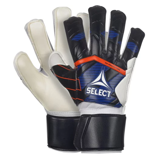 Рукавички воротарські Select GOALKEEPER GLOVES 04 PROTECTION v24 синій, білий Діт 4 (15,5 см)