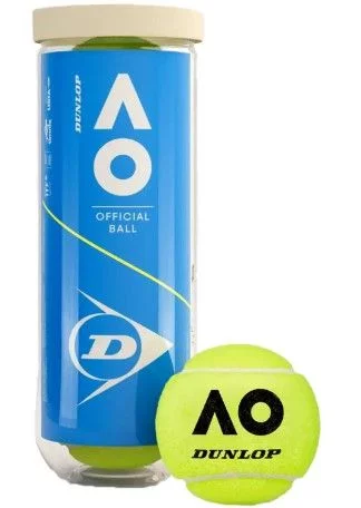 М'ячі для тенісу Dunlop Australian Open 3 ball пластик банка