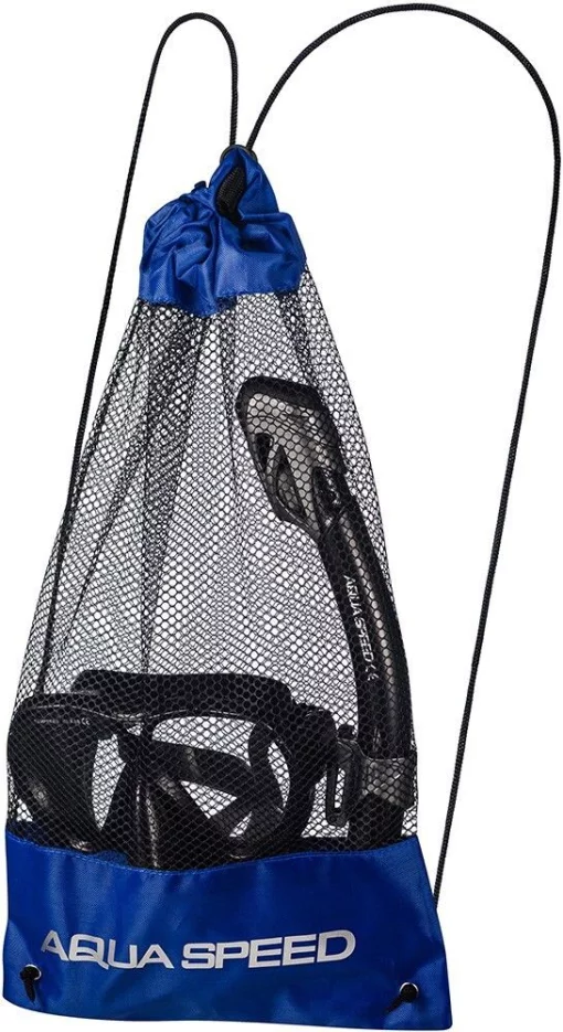 Набір маска і трубка Aqua Speed VANUA + BORNEO 8235 чорний Уні OSFM