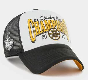 Кепка-тракер 47 Brand NHL BOSTON BRUINS FOAM CHAMP чорний, білий, помаранчевий Уні OSFA