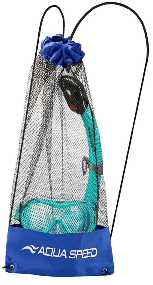 Набір маска і трубка Aqua Speed ALIZE FS + SAMOS 61091 бірюзовий Діт OSFM