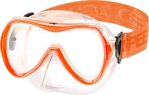 Маска для дайвінгу Aqua Speed ALIZE FS 61094 помаранчевий дитячий One Size (622-75)
