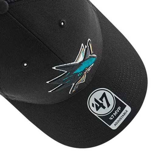Кепка-тракер 47 Brand SAN JOSE SHARKS BRANSON MESH чорний, зелений Уні OSFA