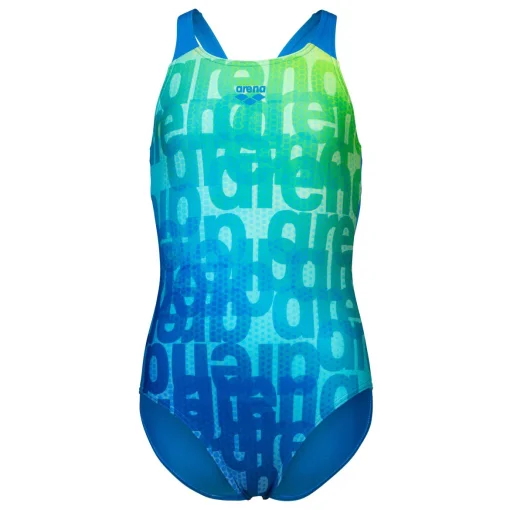 Купальник для дівчат Arena MULTI COLOURS SWIMSUIT V BACK синій, мультиколор Діт