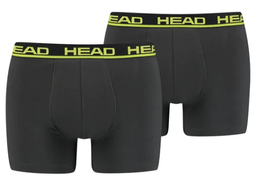 Труси-боксери Head BASIC BOXER 2P графітовий, жовтий Чол XL