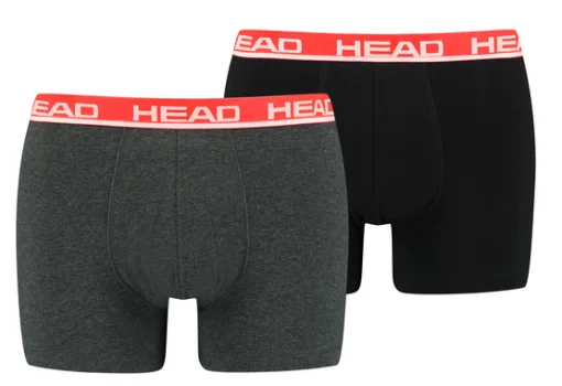 Труси-боксери Head BASIC BOXER 2P сірий, червоний Чол XL