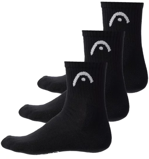 Шкарпетки Head ALL SPORTS TRAINING SHORT CREW 3P чорний Чол 39-42