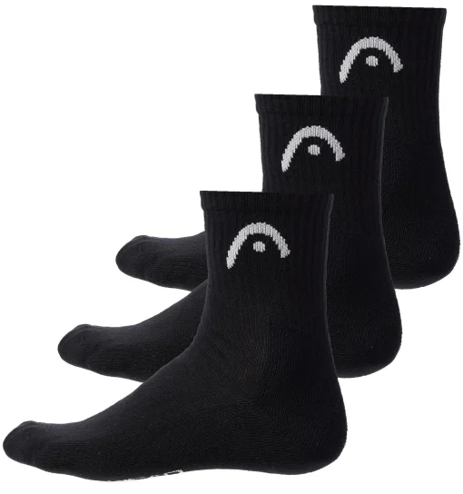 Шкарпетки Head ALL SPORTS TRAINING SHORT CREW 3P чорний Чол 39-42