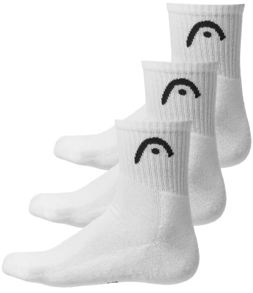 Шкарпетки Head ALL SPORTS TRAINING SHORT CREW 3P білий Чол 39-42