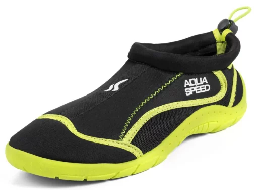 Аквашузи Aqua Speed AQUA SHOE MODEL 28A 9160 чорний, жовтий Уні 36
