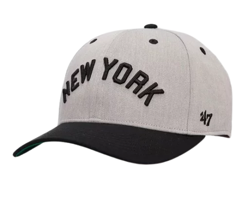 Кепка 47 Brand MIDFIELD NY YANKEES сірий, чорний Уні OSFA