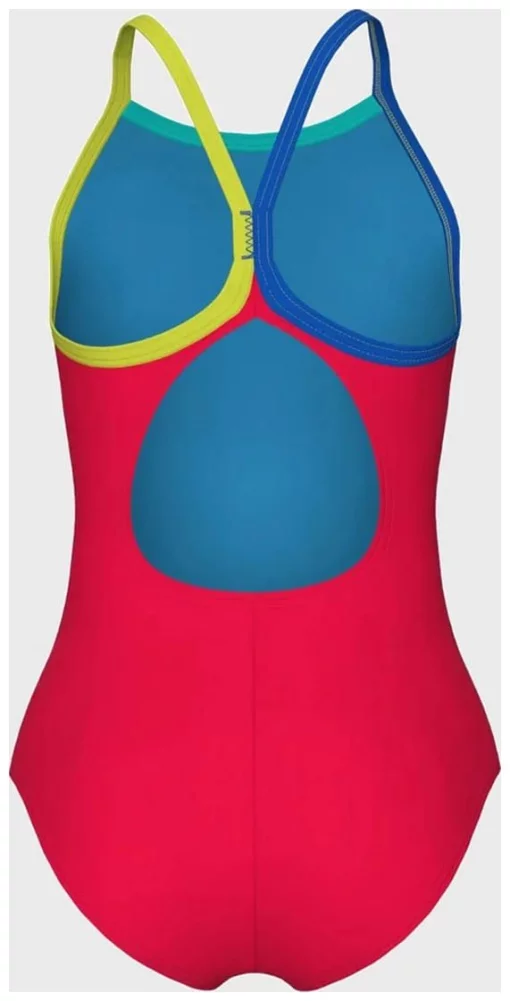 Купальник закритий для дівчат Arena SWIMSUIT LIGHT DROP SOLID червоний Діт