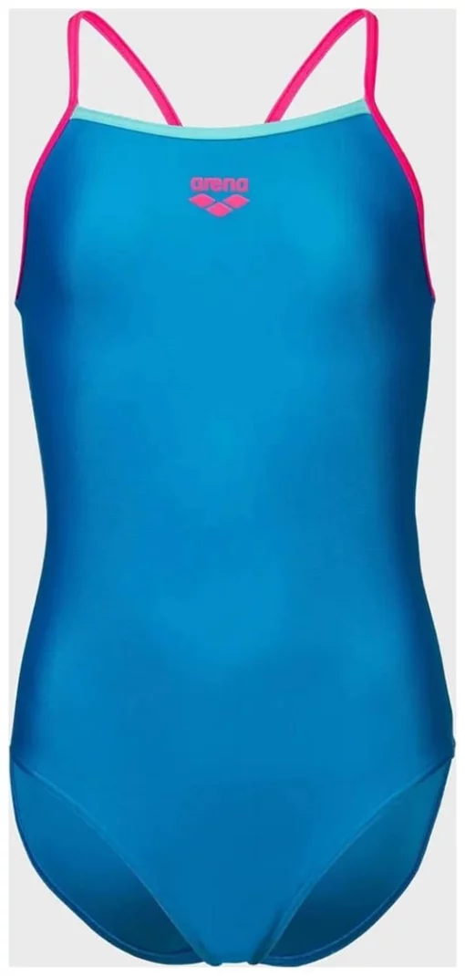 Купальник закритий для дівчат Arena SWIMSUIT LIGHT DROP SOLID синій Діт 152 см