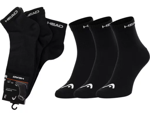 Шкарпетки Head QUARTER 3PPK UNISEX чорний Уні 35-38