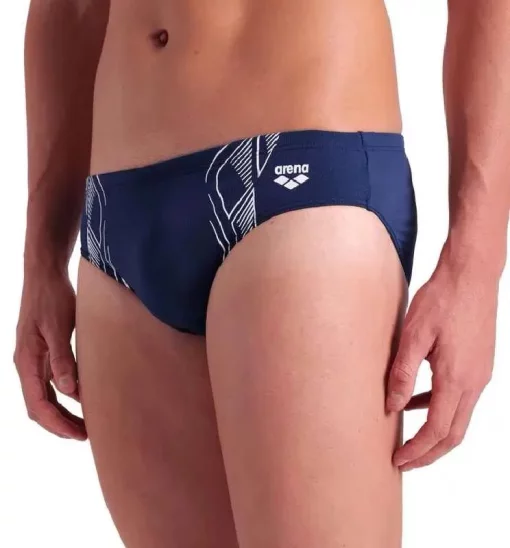 Плавки-сліпи для чоловіків Arena REFLECTING SWIM BRIEFS темно-синій, білий Чол