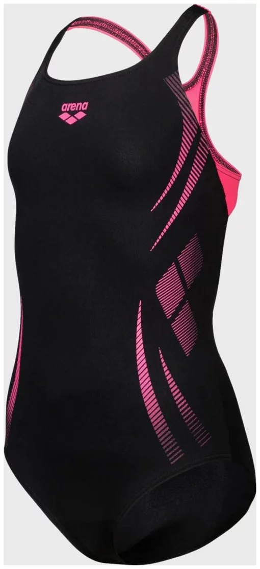 Купальник закритий для дівчат Arena POSEIDONIA SWIMSUIT SWIM PRO B чорний Діт 152 см
