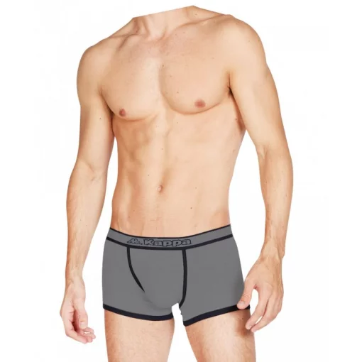 Труси-боксери Kappa Boxer Uomo Elastico Logo centrato сірий Чол XL